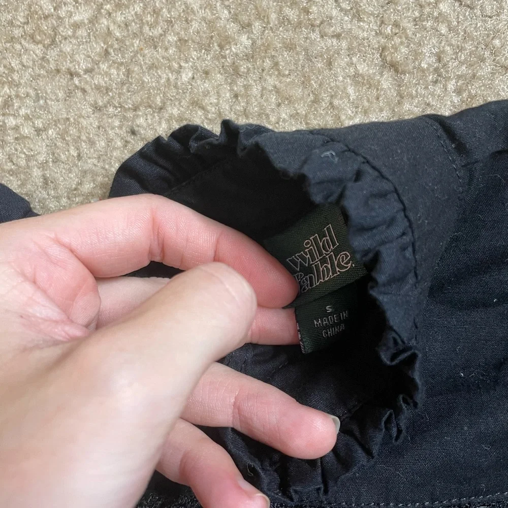 Wild Fable cottagecore style black ruffle dress - Picture 2 of 6